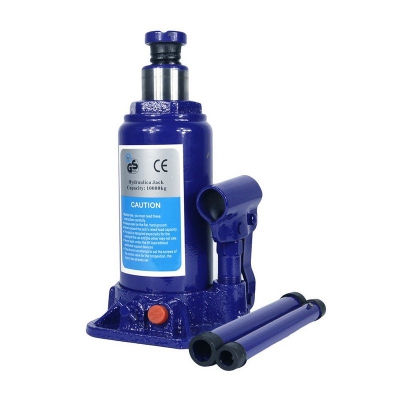 Hydraulic bottle jack with safety valve